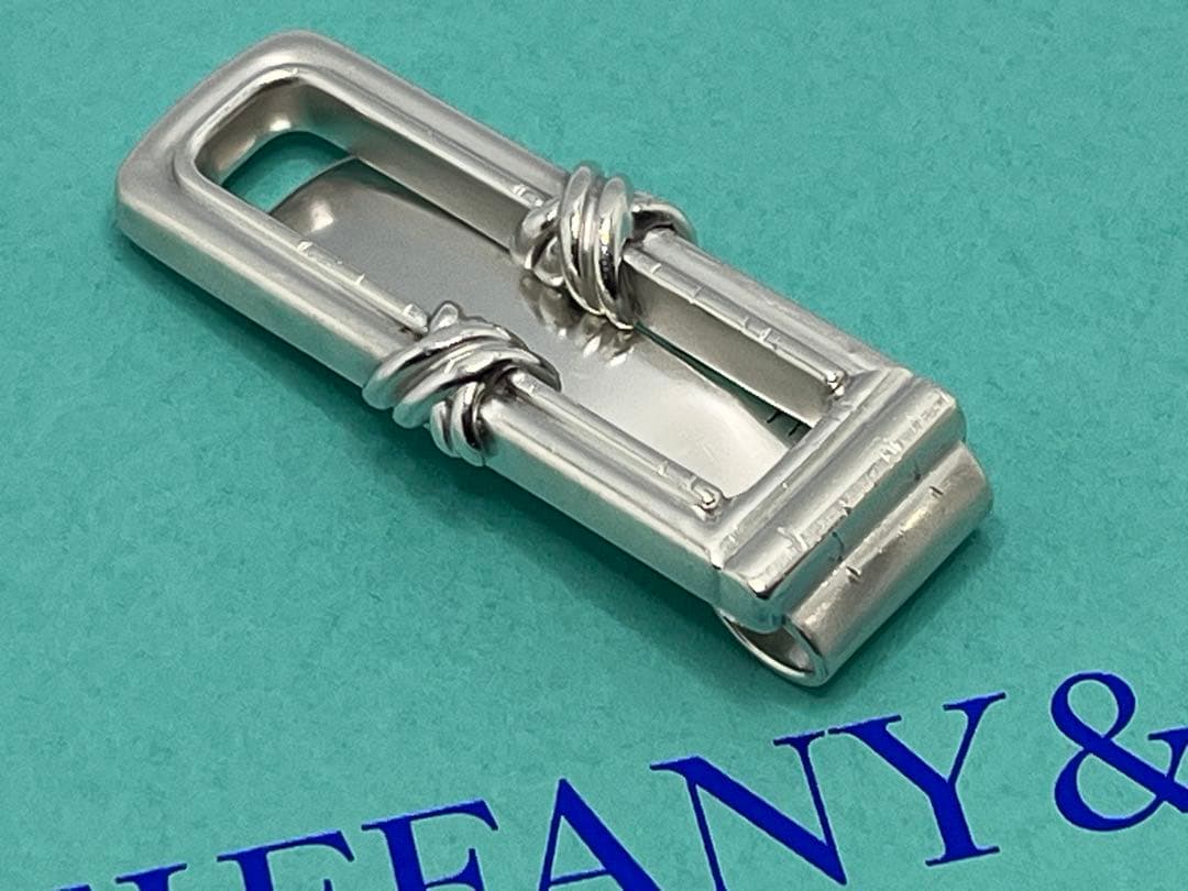 c529 希少　ティファニー　1995 シグネチャー　マネークリップ　925