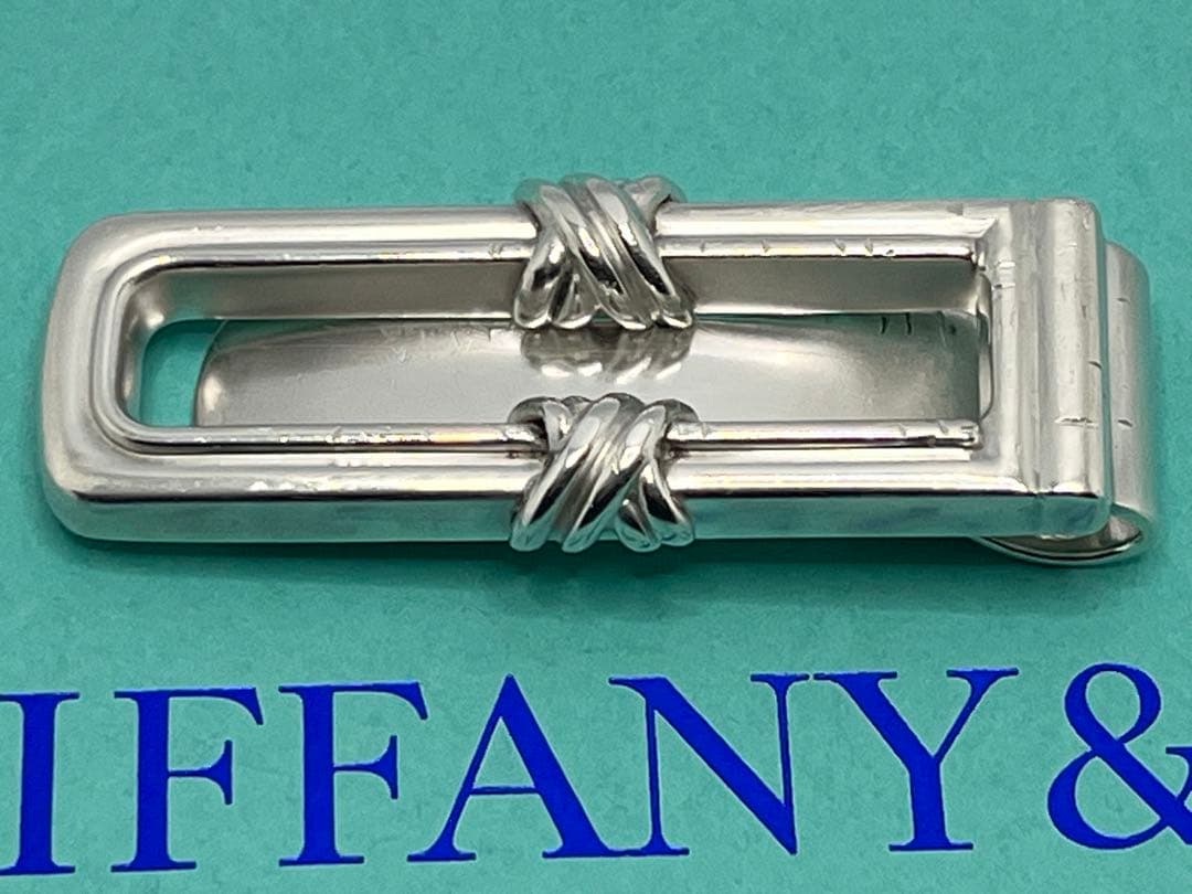 c529 希少　ティファニー　1995 シグネチャー　マネークリップ　925