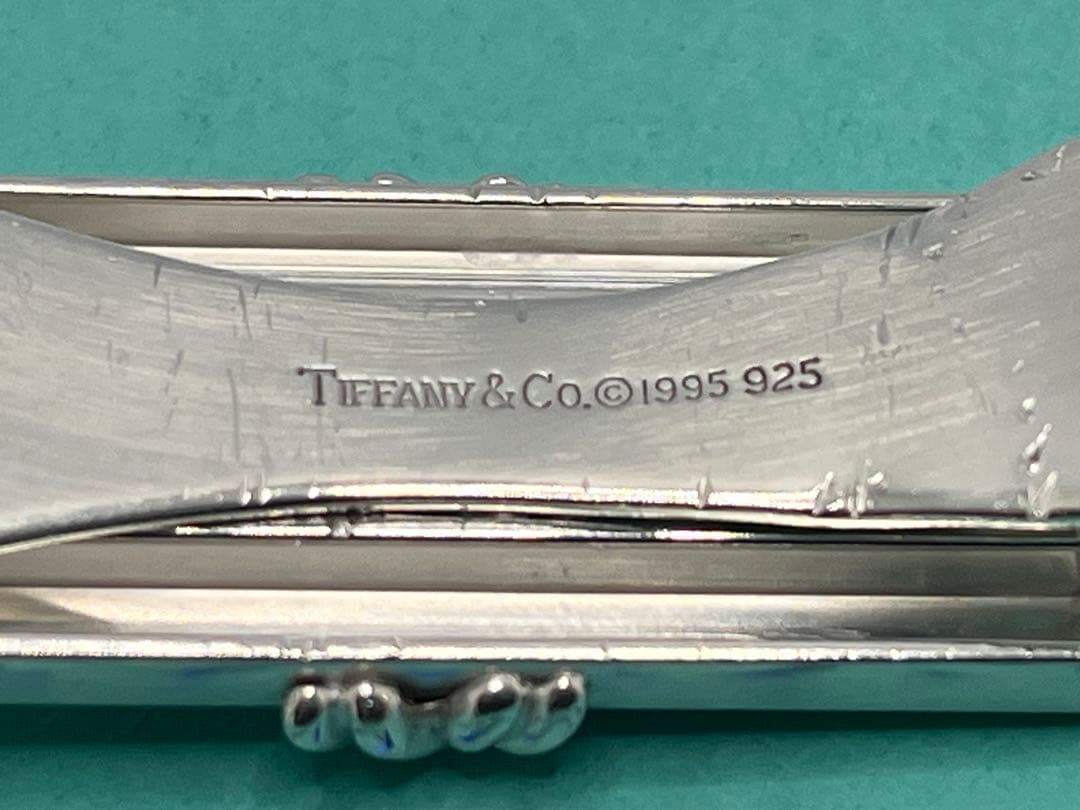 c529 希少　ティファニー　1995 シグネチャー　マネークリップ　925