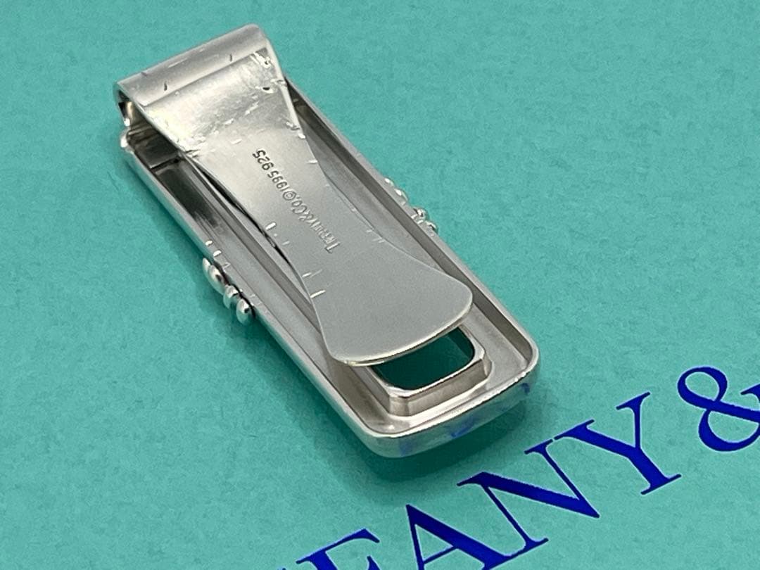 c529 希少　ティファニー　1995 シグネチャー　マネークリップ　925