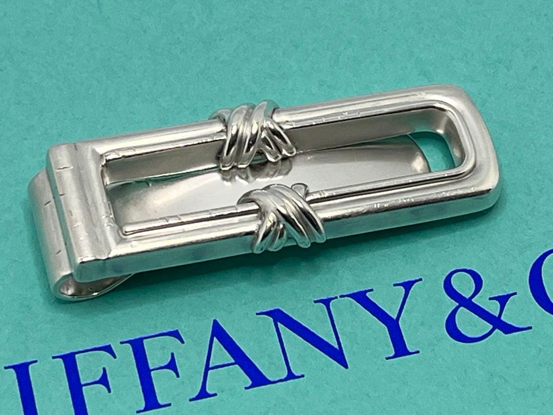 c529 希少　ティファニー　1995 シグネチャー　マネークリップ　925