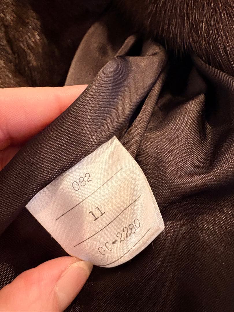 Malvoisie ブラウンミンクコート