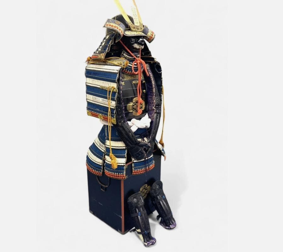 送料込み 着用可能 甲冑 等身大 当世具足 鎧兜 時代祭り 鎧櫃 家紋