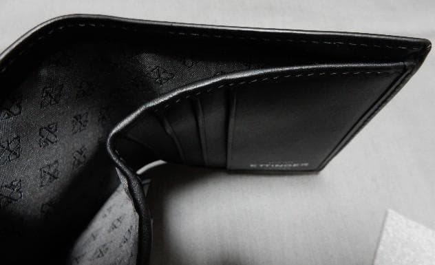 展示美品　ETTINGER型押しミニウォレット　BLK