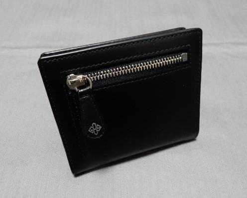 展示美品　ETTINGER型押しミニウォレット　BLK