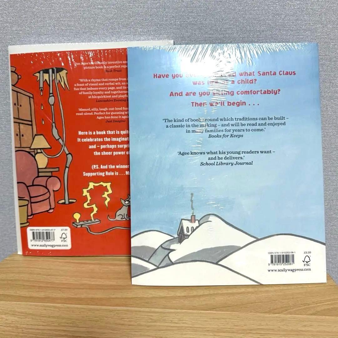 新品未使用　Jon Agee 絵本 8冊 CD付き paperbag