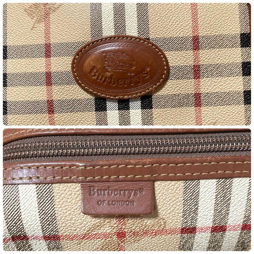 【美品】Burberry バーバリー　ボストンバッグ　ノバチェック　大容量