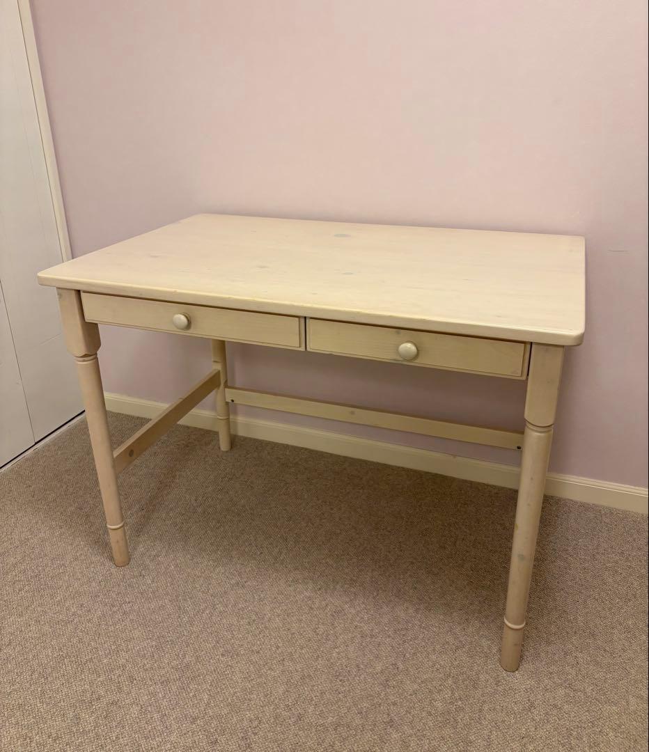 取外し可能仕切り収納&電源コード付き/2wayデスク（学習机）