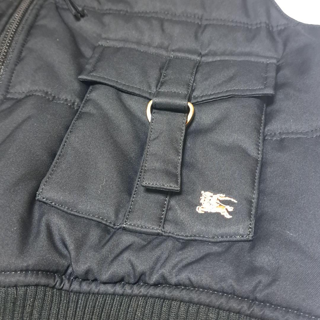 【極美品】バーバリーロンドン ベスト ノバチェック フォックスファー Sサイズ