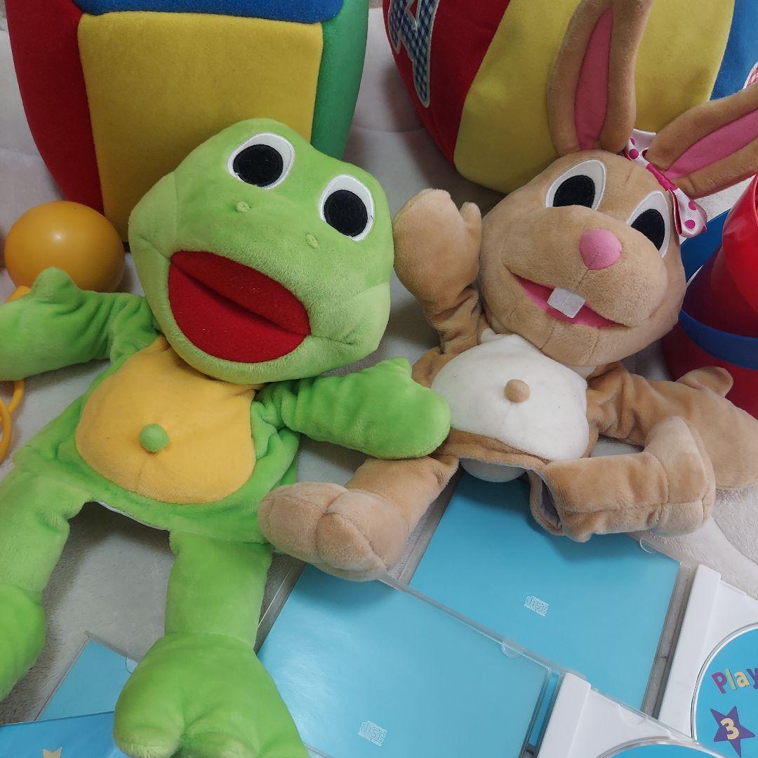 【追加画像あり】DWE プレイアロング　おもちゃDVDCD　フロギー＆バニー