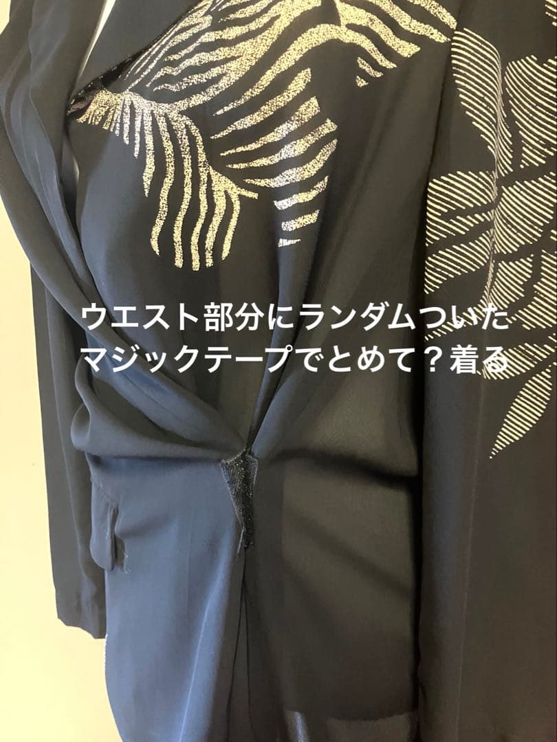 【アーカイブ❣️】コムデギャルソン ジョーゼット素材和柄デザインジャケット M