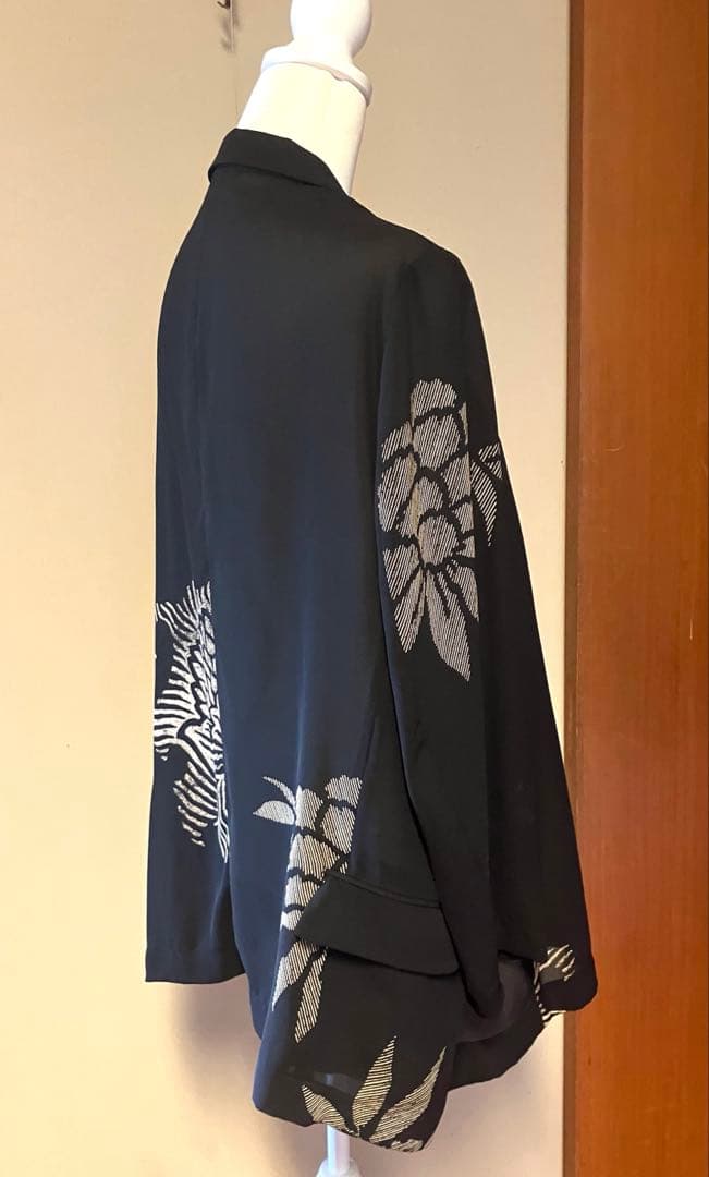 【アーカイブ❣️】コムデギャルソン ジョーゼット素材和柄デザインジャケット M