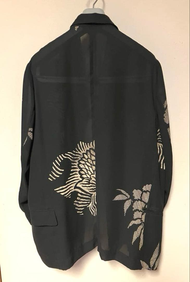 【アーカイブ❣️】コムデギャルソン ジョーゼット素材和柄デザインジャケット M