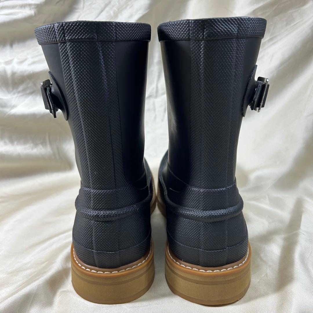 【綺麗】HUNTER オリジナル モックトゥ ショートブーツ ブラック 27