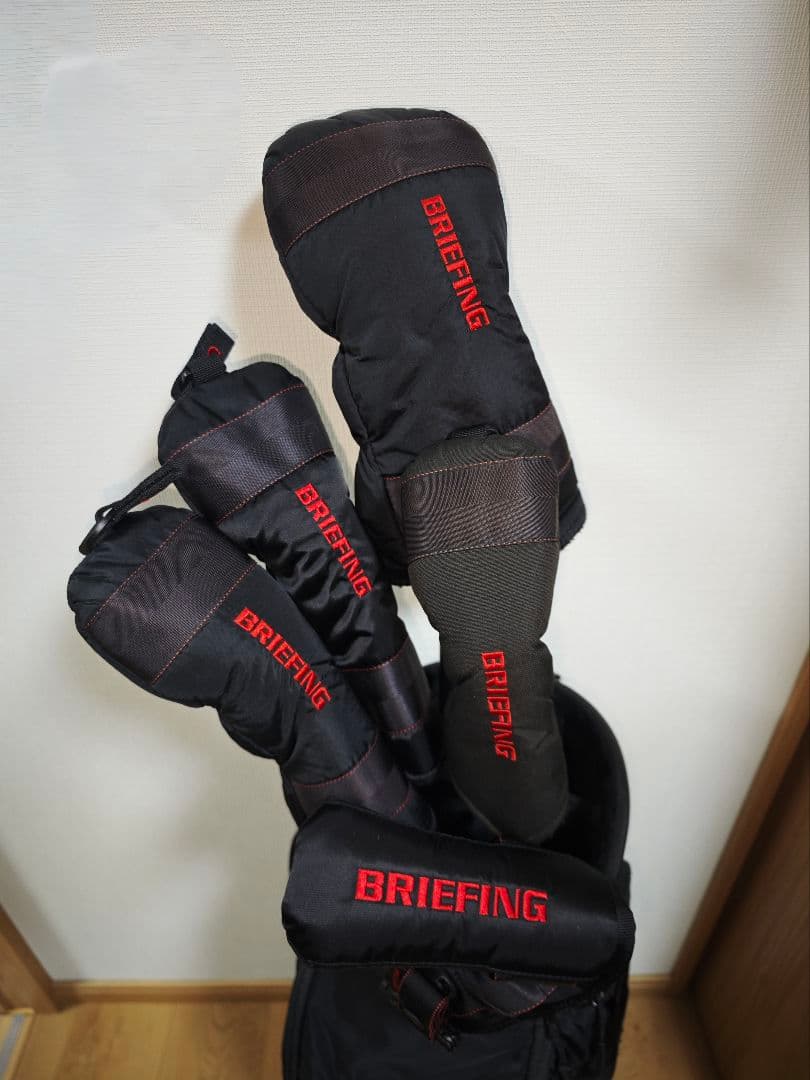 BRIEFING ゴルフバッグ ブラック　ヘッドカバーセット