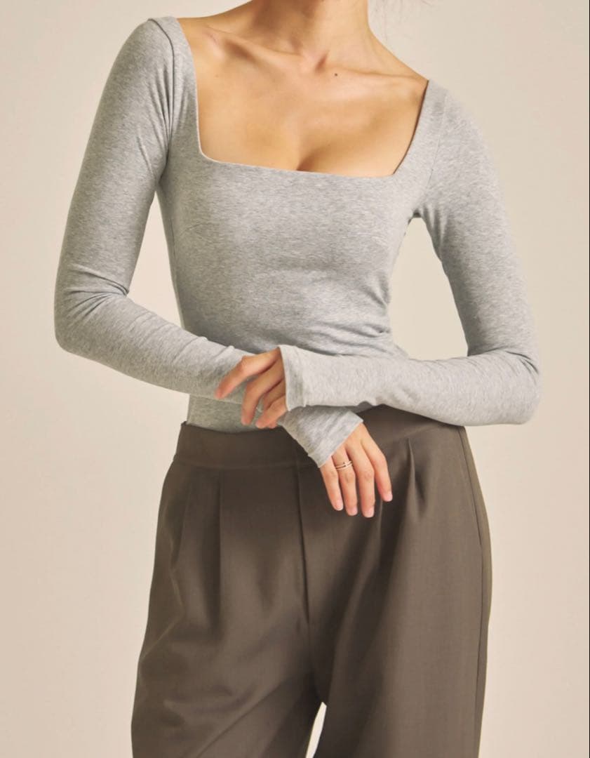 Dreamy×WABISABI long sleeve top / 石鼠