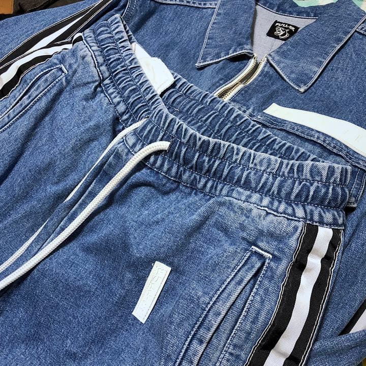 ジャケット・アウター FULL-BK LINE DENIM ZIP JACKET & PANTS