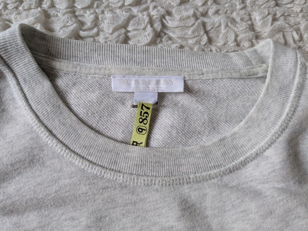 Burberry バーバリー●子供用トレーナー グレー 14Y 164cm●美品