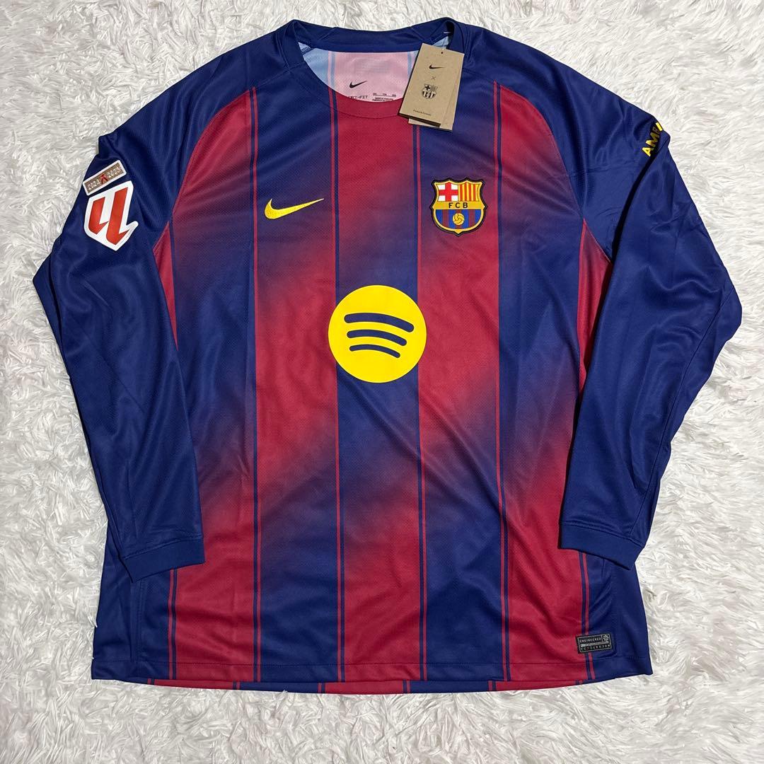 [正規品] 新品 FCバルセロナ ホーム ユニフォーム 長袖 ガビ #6 XXL