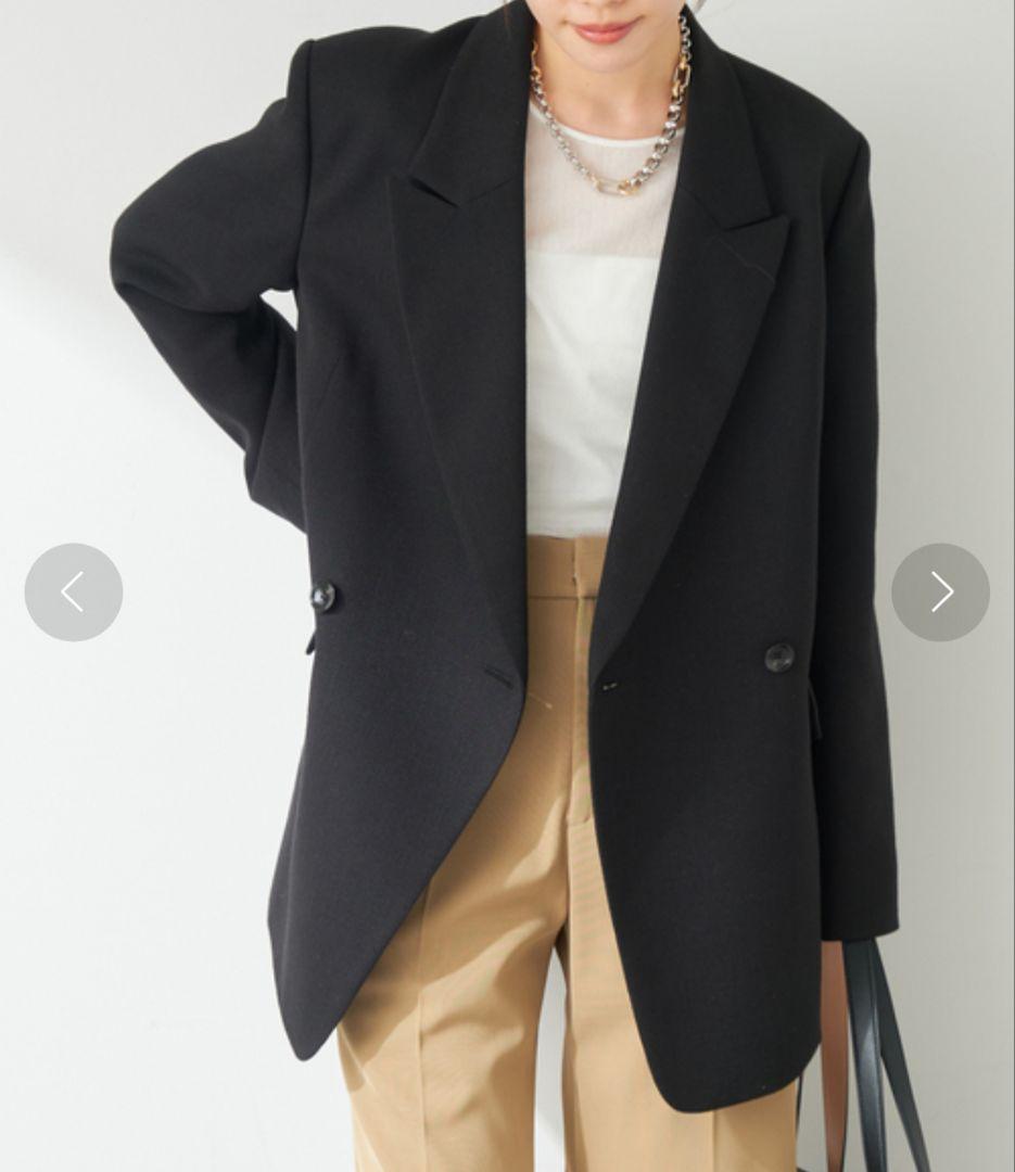 【美品】Plage R’IAM OXテーラードジャケット　ブラック　36