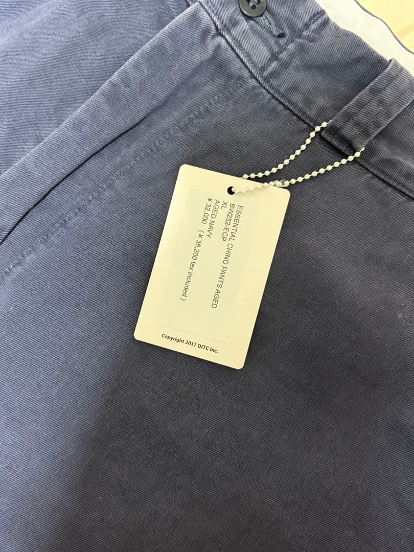 BOW WOW / ESSENTIAL CHINO PANTS AGED　XL