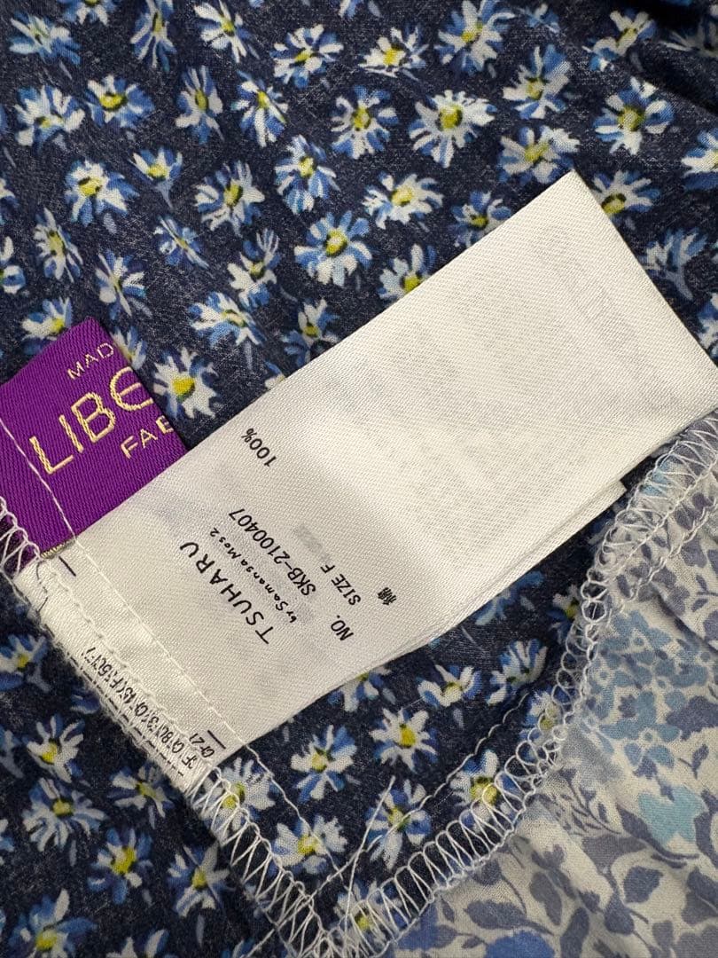 TSUHARU リバティパッチワークワンピース