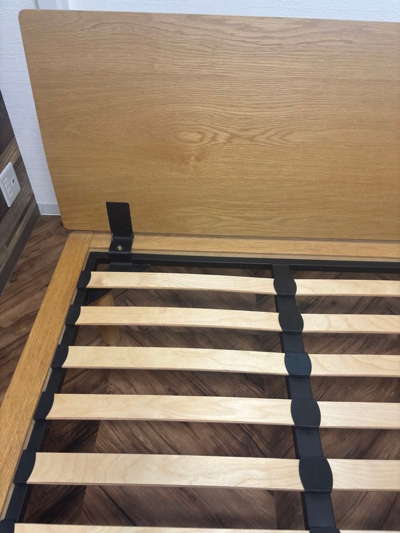 無印良品 セミダブル ベッドフレーム ヘッドボード付き