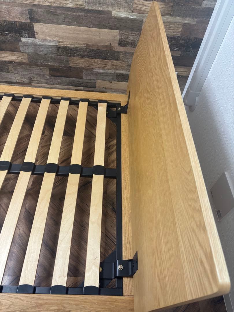 無印良品 セミダブル ベッドフレーム ヘッドボード付き