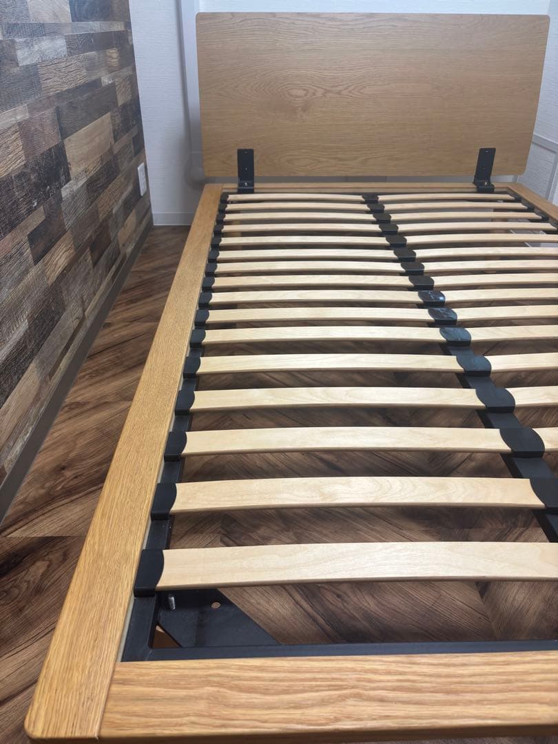 無印良品 セミダブル ベッドフレーム ヘッドボード付き