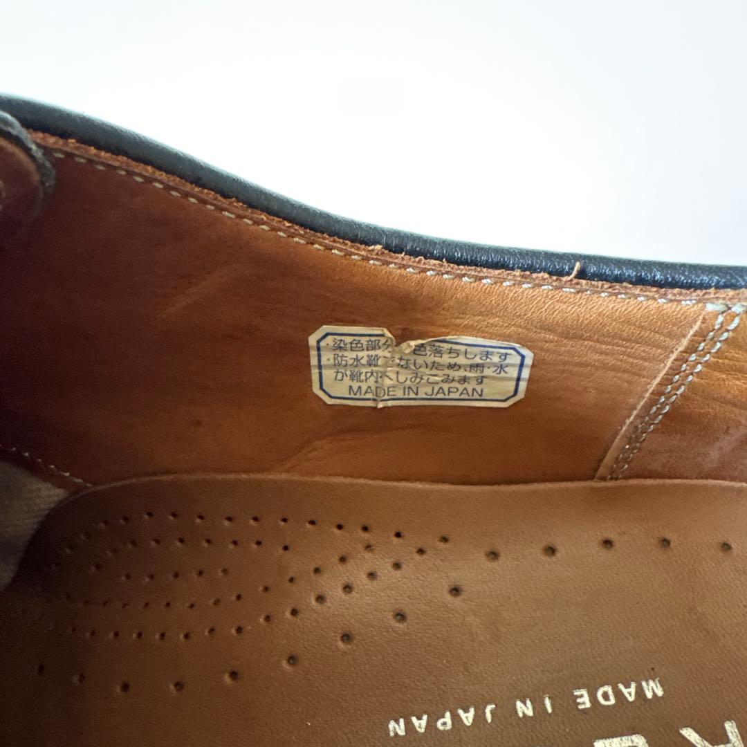 【REGAL】リーガル　革靴　25㎝ ブラック黒　ストレートチップ