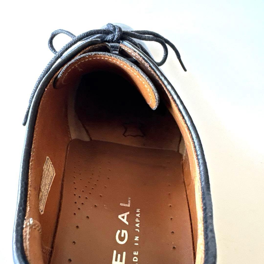 【REGAL】リーガル　革靴　25㎝ ブラック黒　ストレートチップ