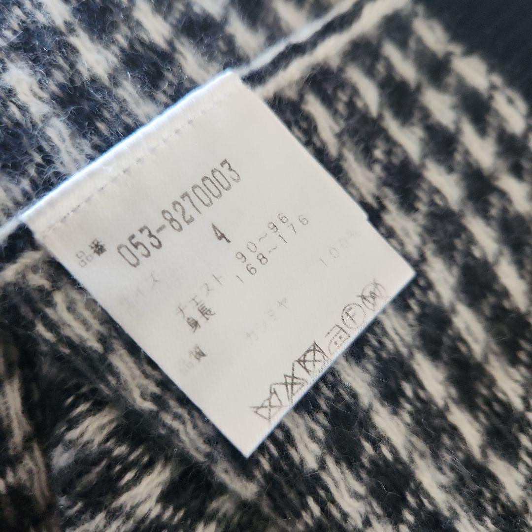 パーリーゲイツ 千鳥格子 カシミヤ混 ニット メンズ PEARLY GATES