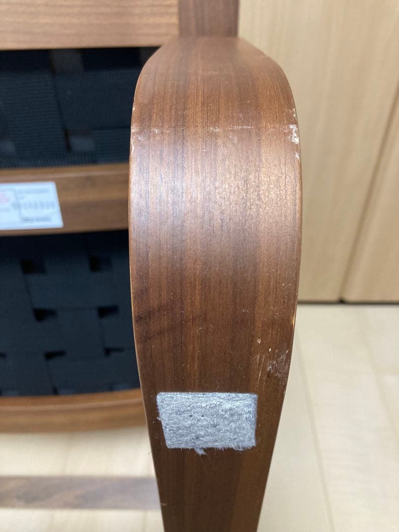 無印良品　リビングでもダイニングでもつかえるソファチェア・ウォールナット材