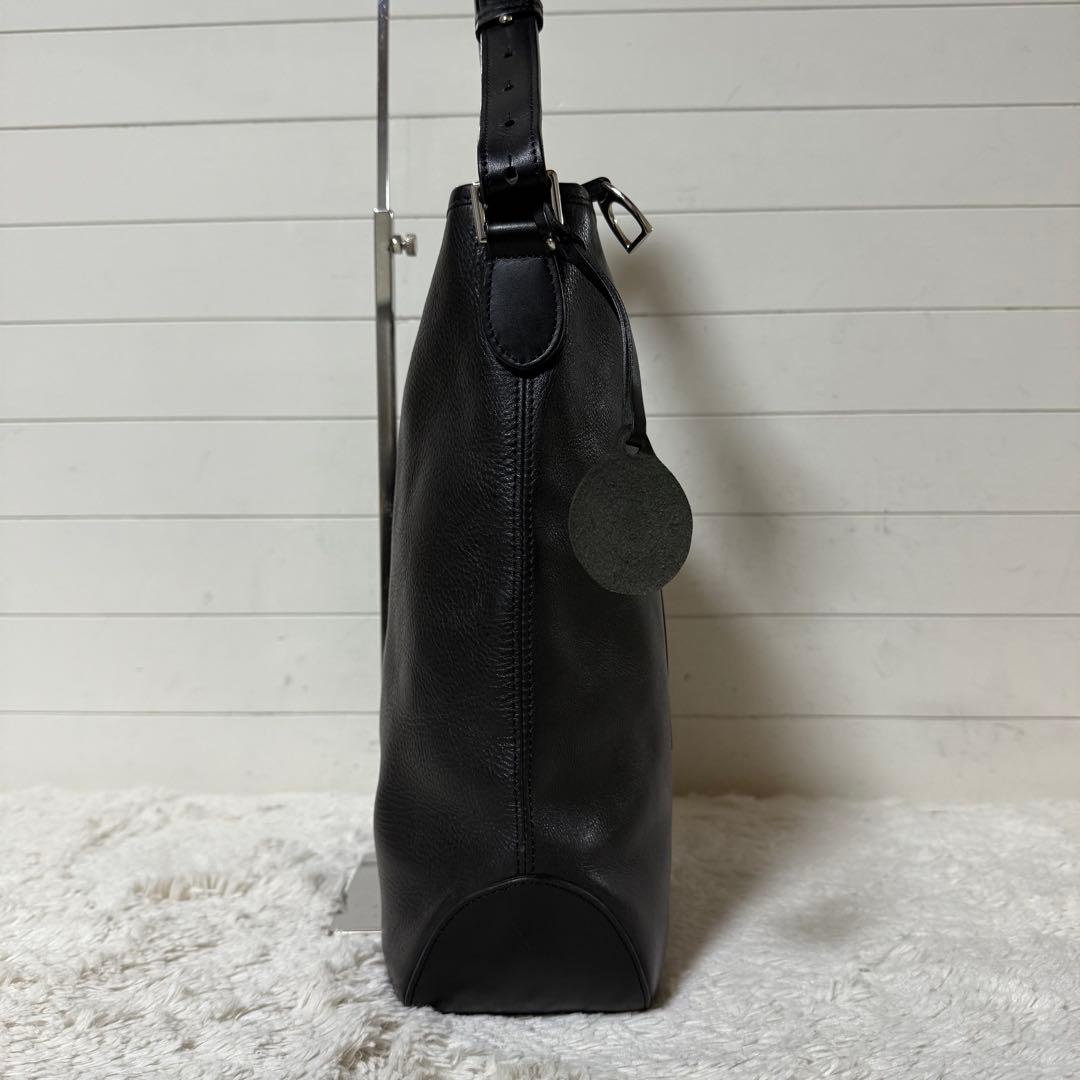 ⭐️未使用級⭐️　ソメスサドル　ショルダーバッグ　BIGロゴ　ブラック　レザー