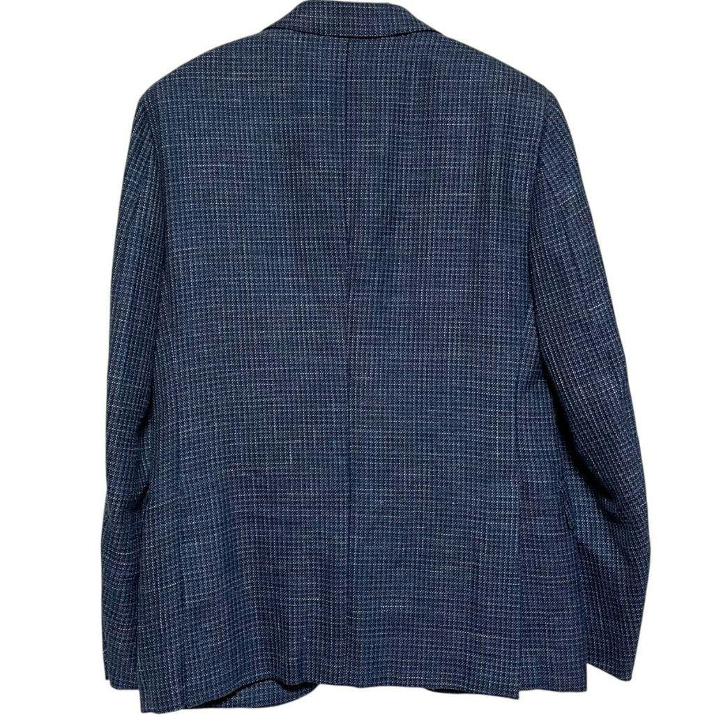 エルメネジルド・ゼニア　テーラードジャケット　リネン　シルク混　46