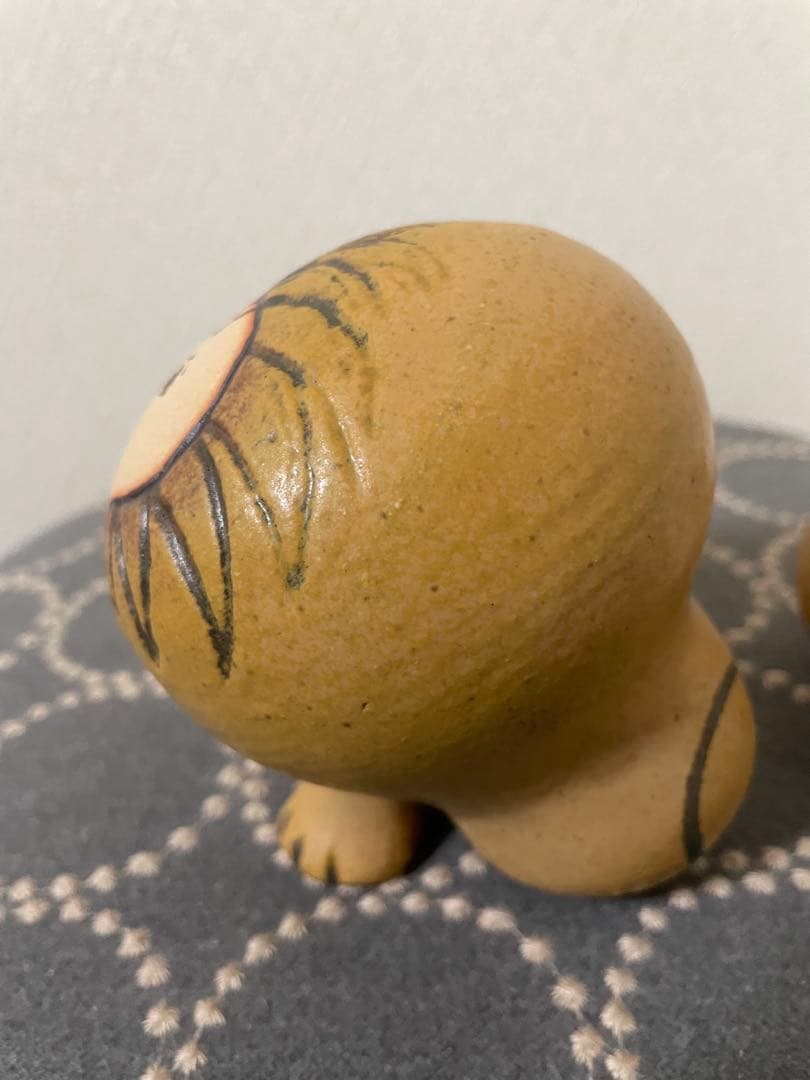 リサラーソン 置物 ライオン セミミディアム（中）&ミニ（小）　2点セット　陶器