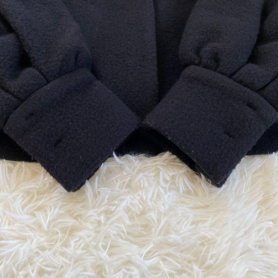 【完売品】yori ヨリ エアリーパフショートコート　ノーカラー　ブラック　38