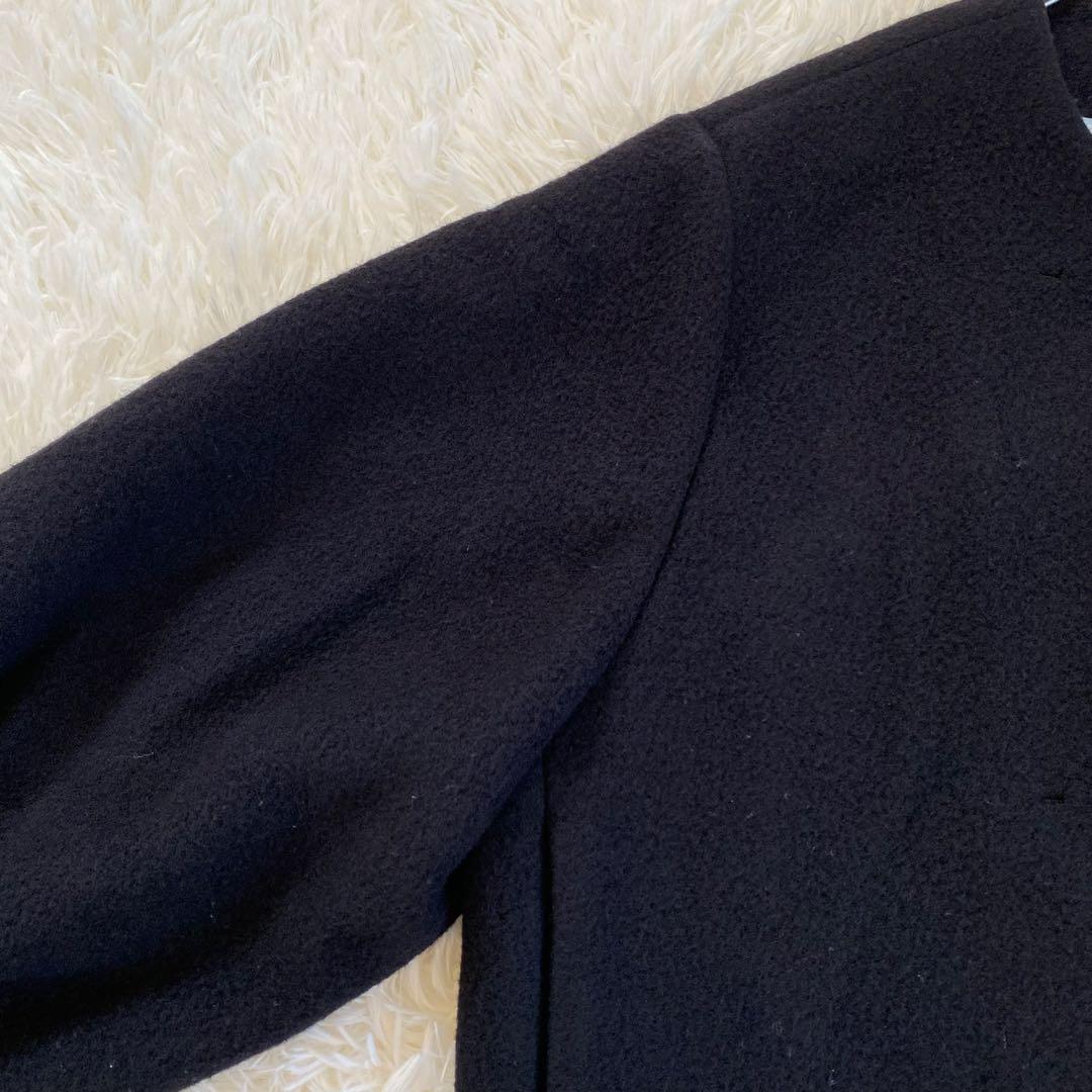 【完売品】yori ヨリ エアリーパフショートコート　ノーカラー　ブラック　38