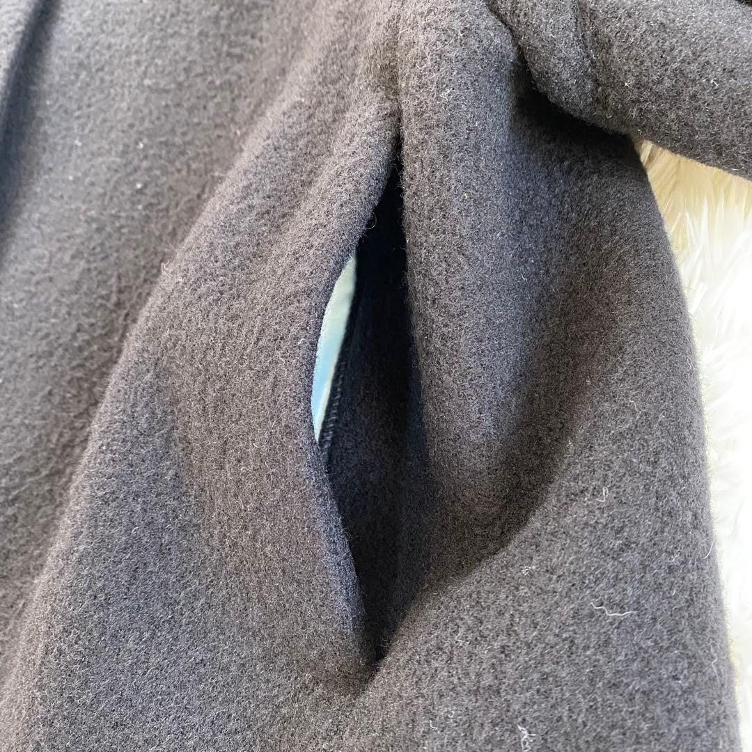 【完売品】yori ヨリ エアリーパフショートコート　ノーカラー　ブラック　38