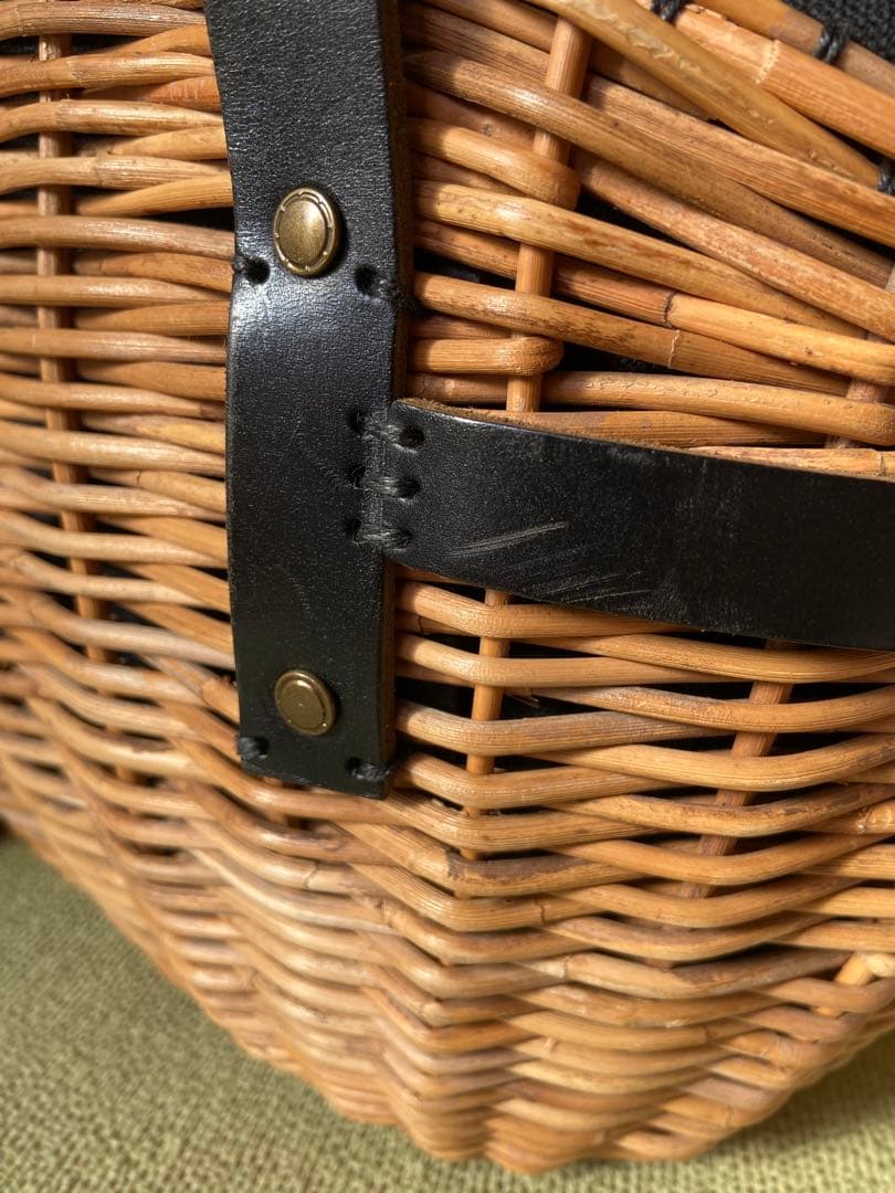 エバゴス ebagos かごバッグ　ブラック