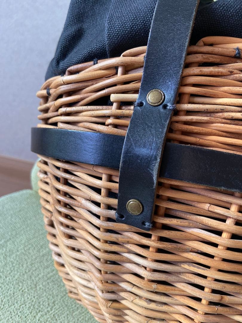 エバゴス ebagos かごバッグ　ブラック