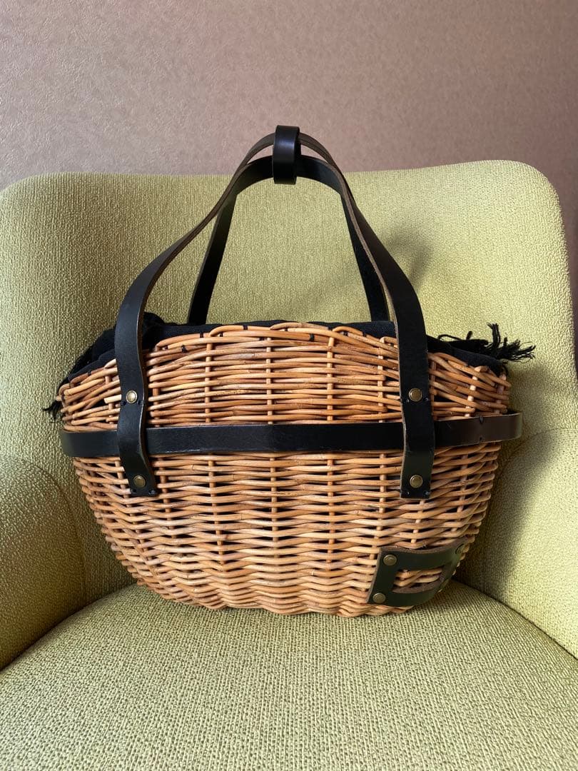 エバゴス ebagos かごバッグ　ブラック