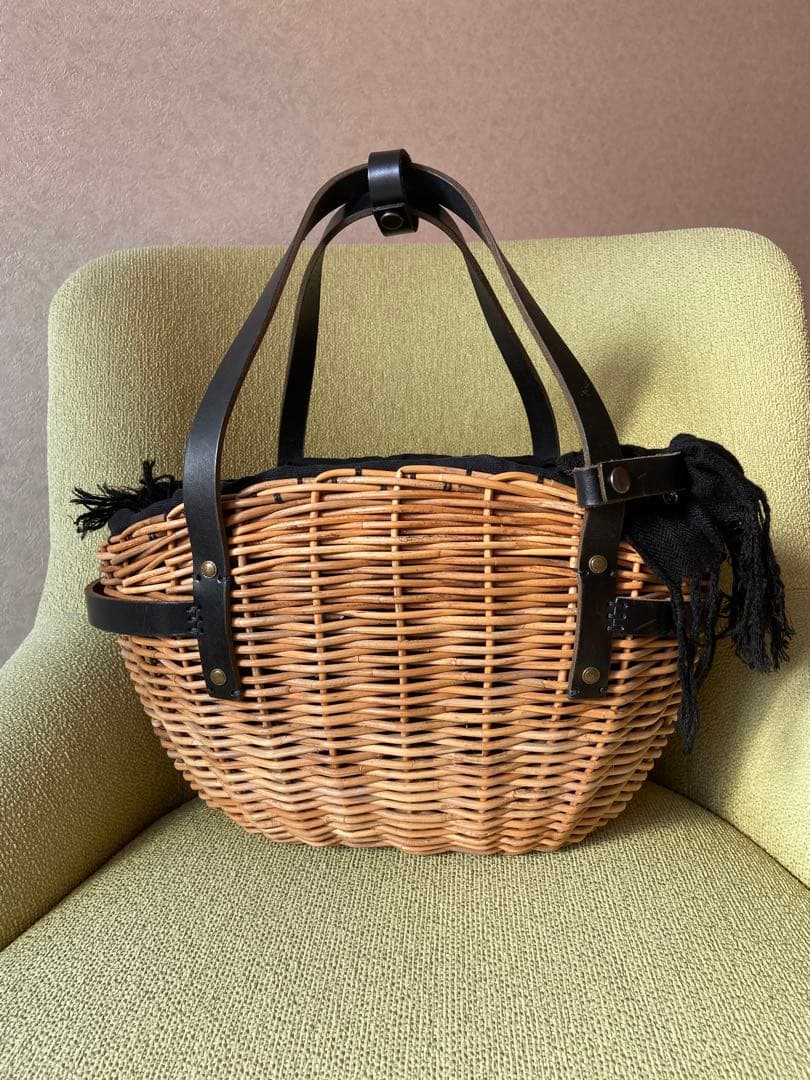 エバゴス ebagos かごバッグ　ブラック