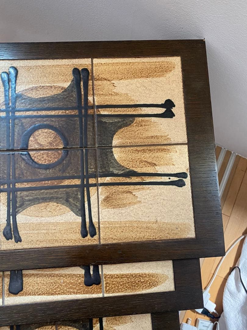 【special】ロイヤルコペンハーゲン社　タイルトップネストテーブル　70s