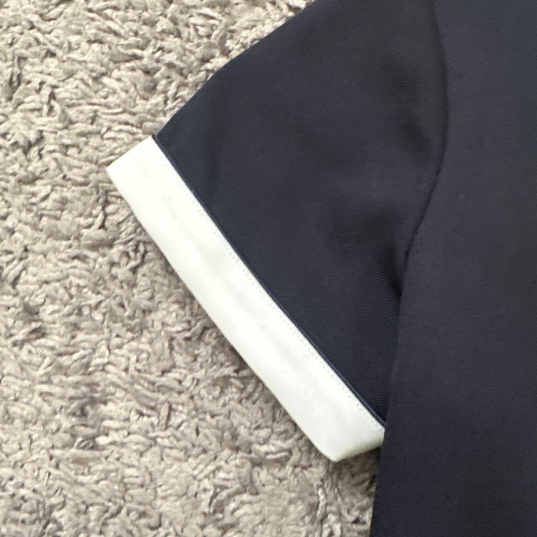 Shichiri ネイビー 半袖ワンピース M 七里