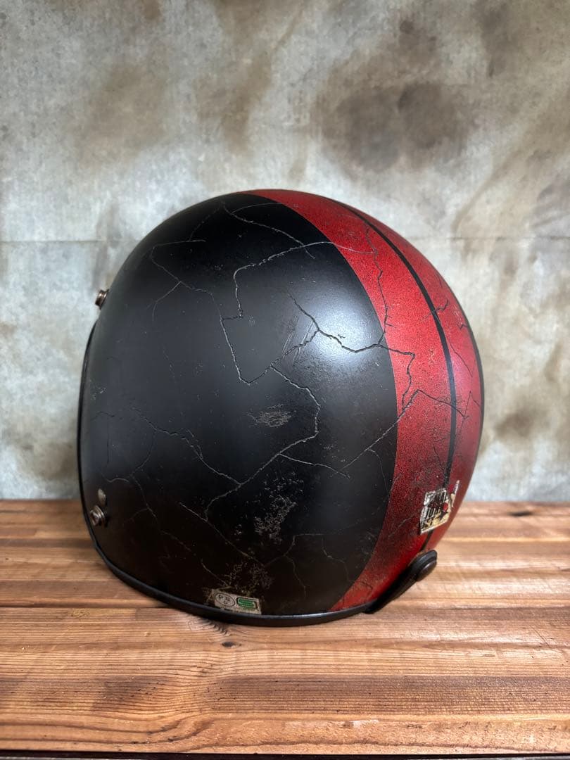 金*欠様 ジェットヘル 小帽体 目深く被れる　ビンテージ風 エイジング Lサイズ