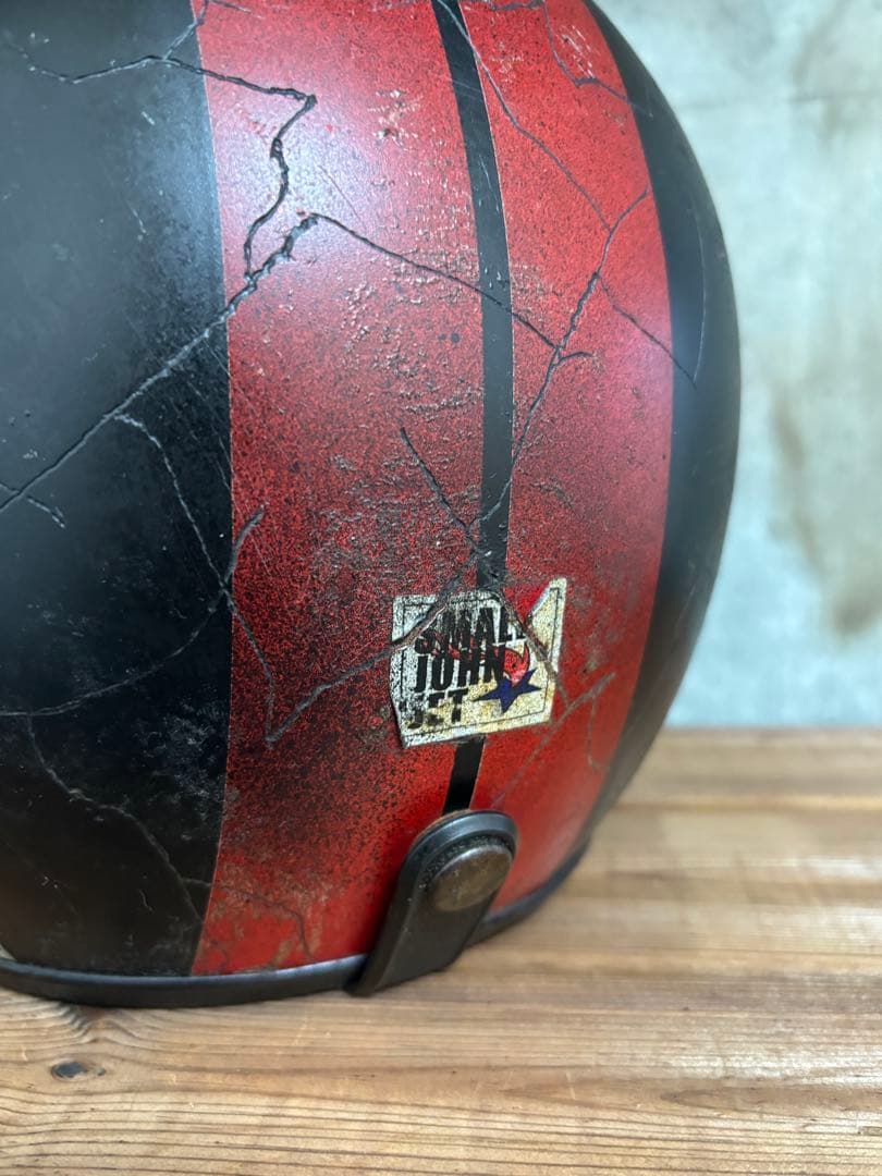 金*欠様 ジェットヘル 小帽体 目深く被れる　ビンテージ風 エイジング Lサイズ