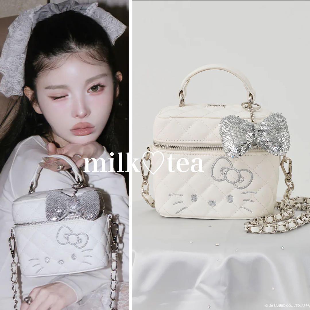 新品未開封 ダーリッチ Hello Darich キルティングスクエアミニバッグ