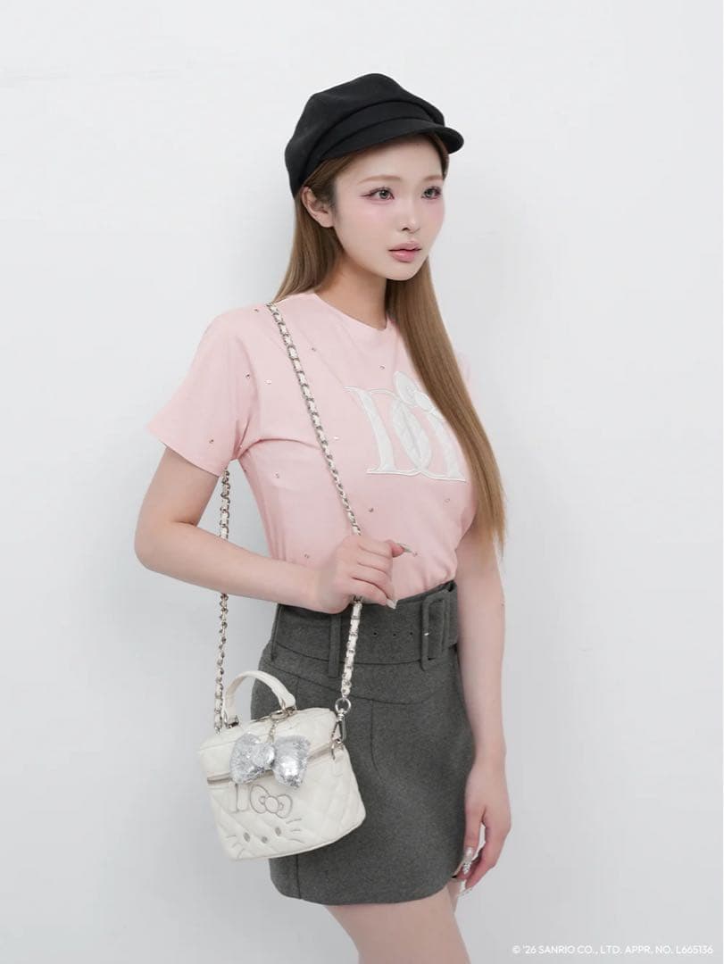 新品未開封 ダーリッチ Hello Darich キルティングスクエアミニバッグ