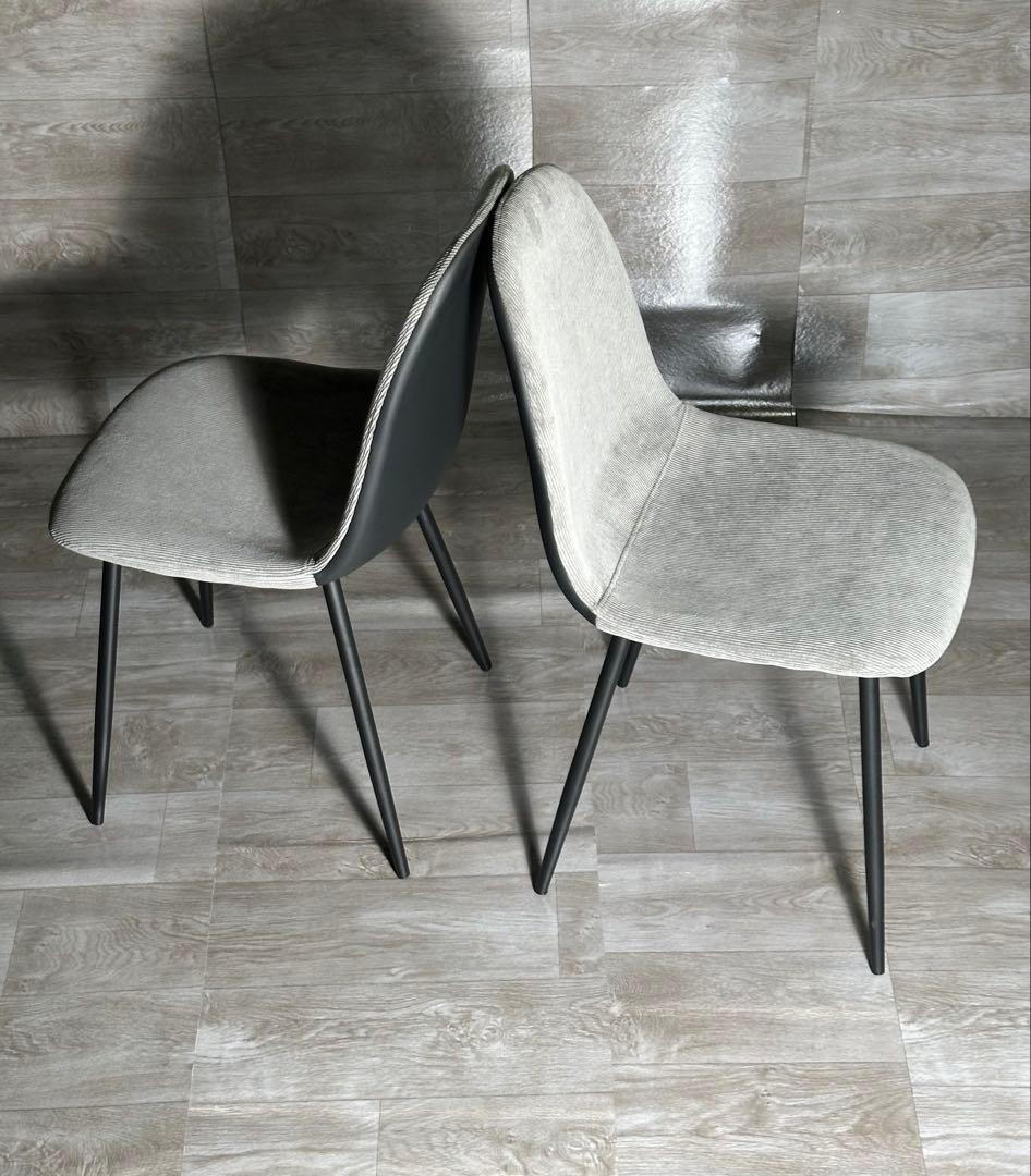 新品 ダイニングチェア 椅子 インテリア オシャレ 送料込み 4脚セット グレー